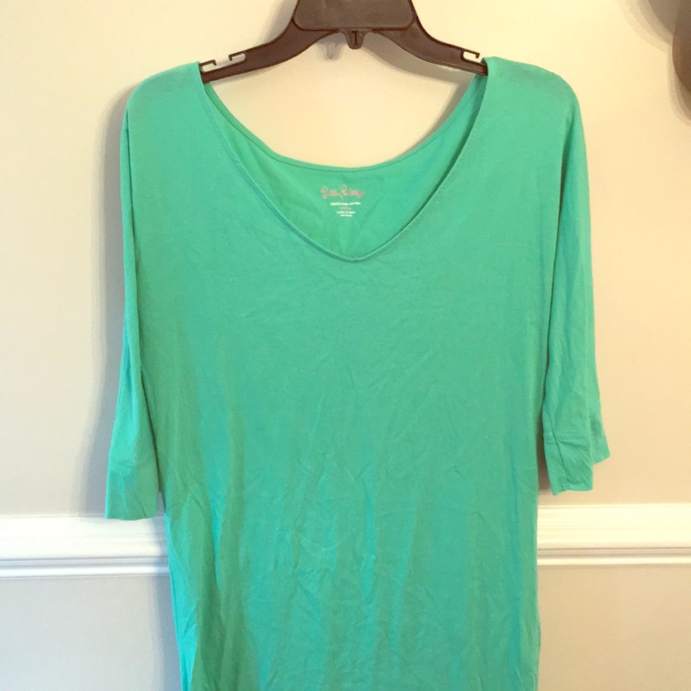 GUC lilly pulitzer green (mint) Pima cotton dress